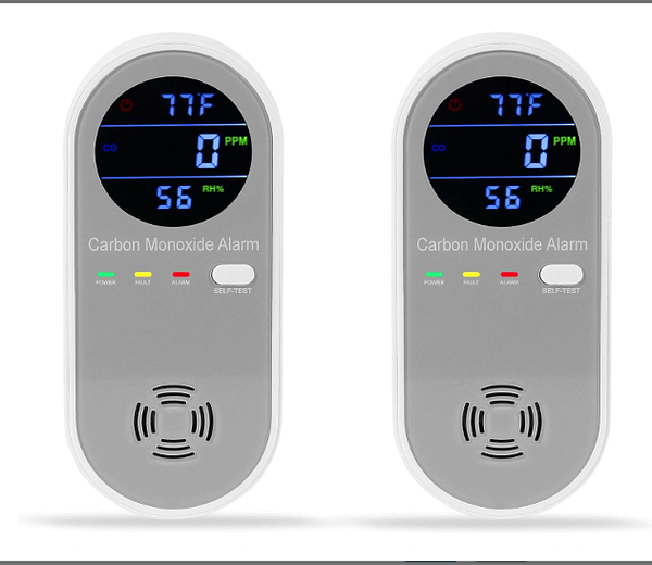 2 Packs Carbon Monoxide Detectors